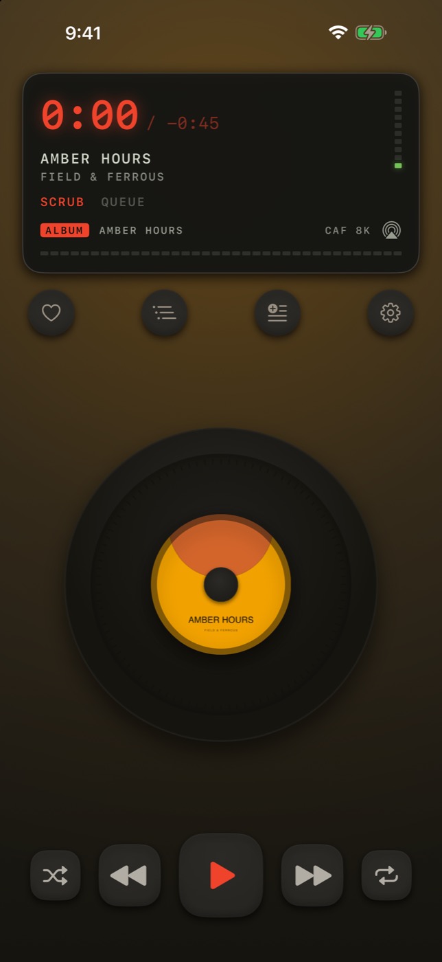 Spindle dark theme